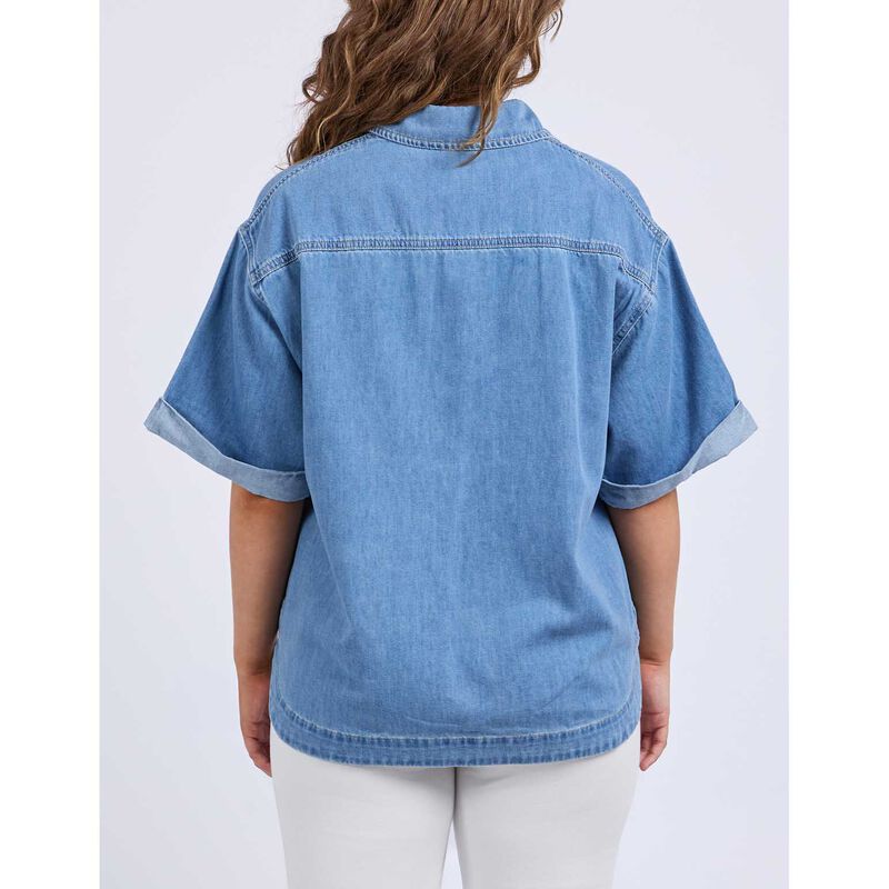 Elm Annika Ss Denim Shirt image number 1